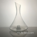 Decanter kaca wain riak kristal